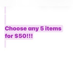 Lavender Promotional Graphic - Choose Any 5 Items for $50